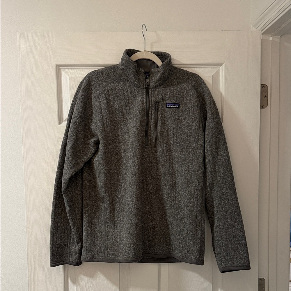 Patagonia Charcoal Quarter-Zip Fleece